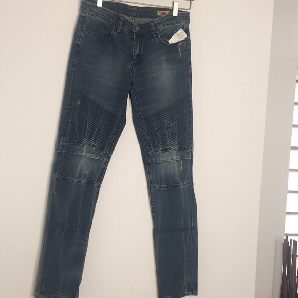 Blank NYC Motorcycle Blue Jeans 28 NWT - Picture 2 of 9